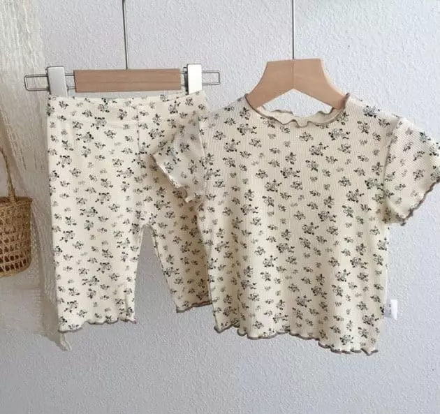 Miso - Korean Children Fashion - #childrensboutique - Small Flower Easywear - 8