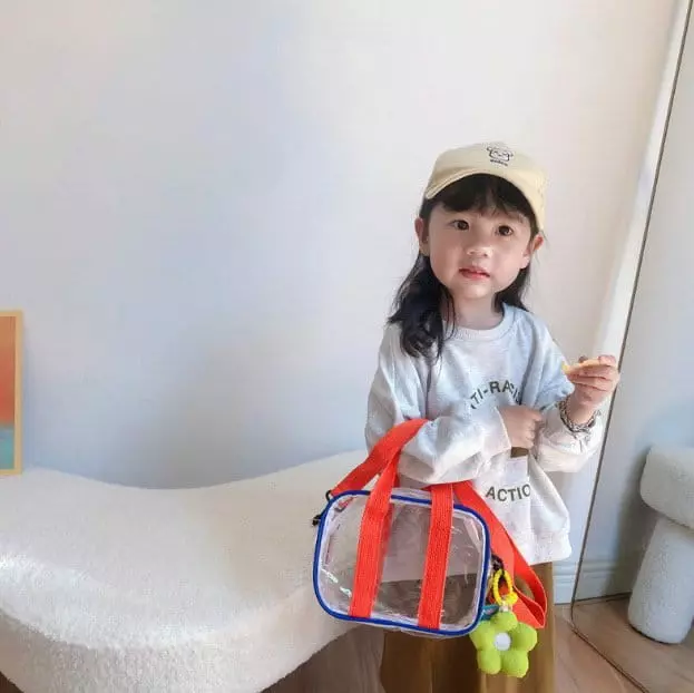 Miso - Korean Children Fashion - #designkidswear - White Cross  Bag - 4