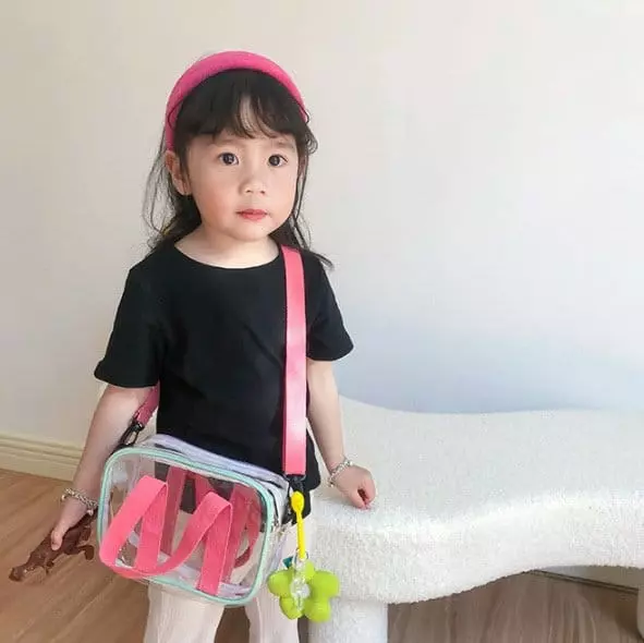Miso - Korean Children Fashion - #kidsshorts - White Cross  Bag - 6
