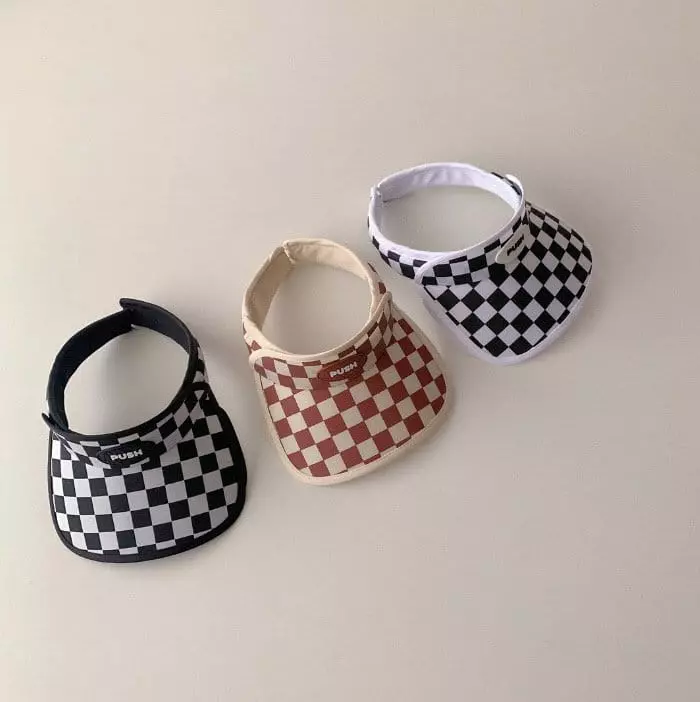 Miso - Korean Children Fashion - #kidsstore - Push Check Sun Cap - 2