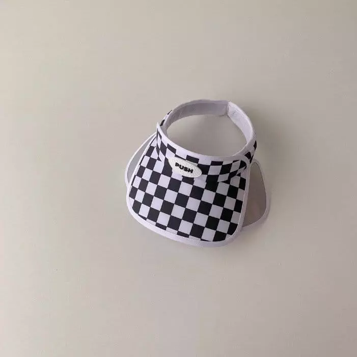 Miso - Korean Children Fashion - #littlefashionista - Push Check Sun Cap - 5