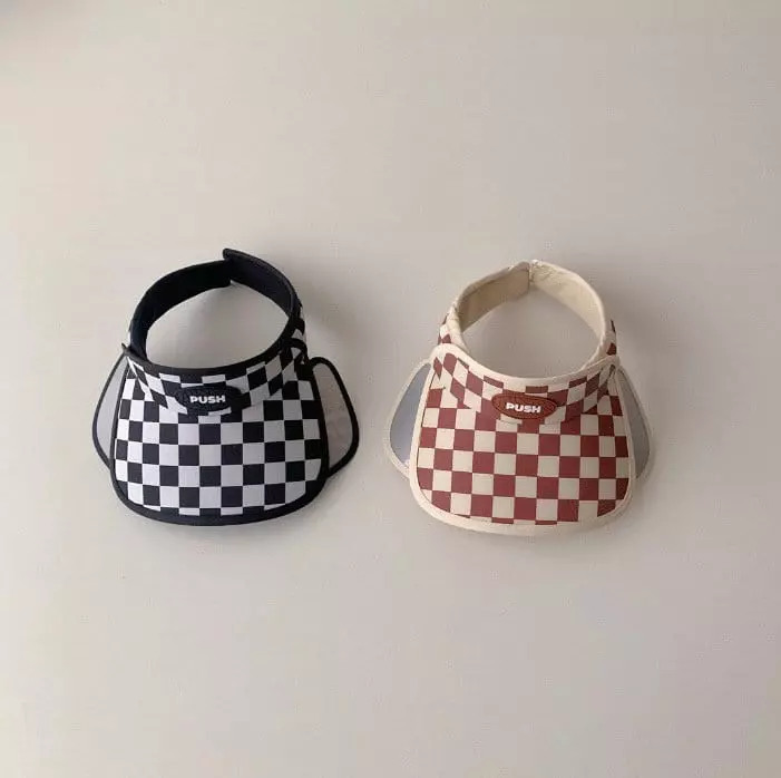 Miso - Korean Children Fashion - #magicofchildhood - Push Check Sun Cap - 6