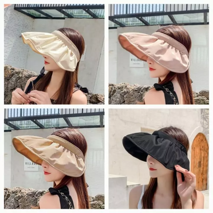 Miso - Korean Women Fashion - #romanticstyle - Mom Fra Sun Cap