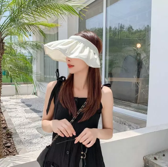Miso - Korean Women Fashion - #womensfashion - Mom Fra Sun Cap - 6