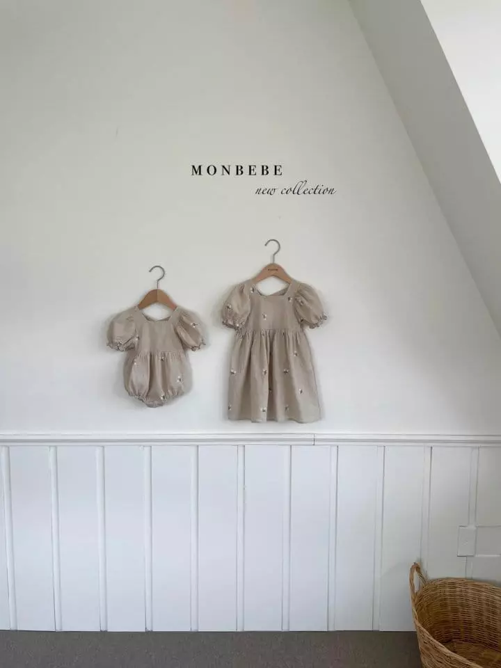 Monbebe - Korean Children Fashion - #Kfashion4kids - French Embroidery One-piece - 12
