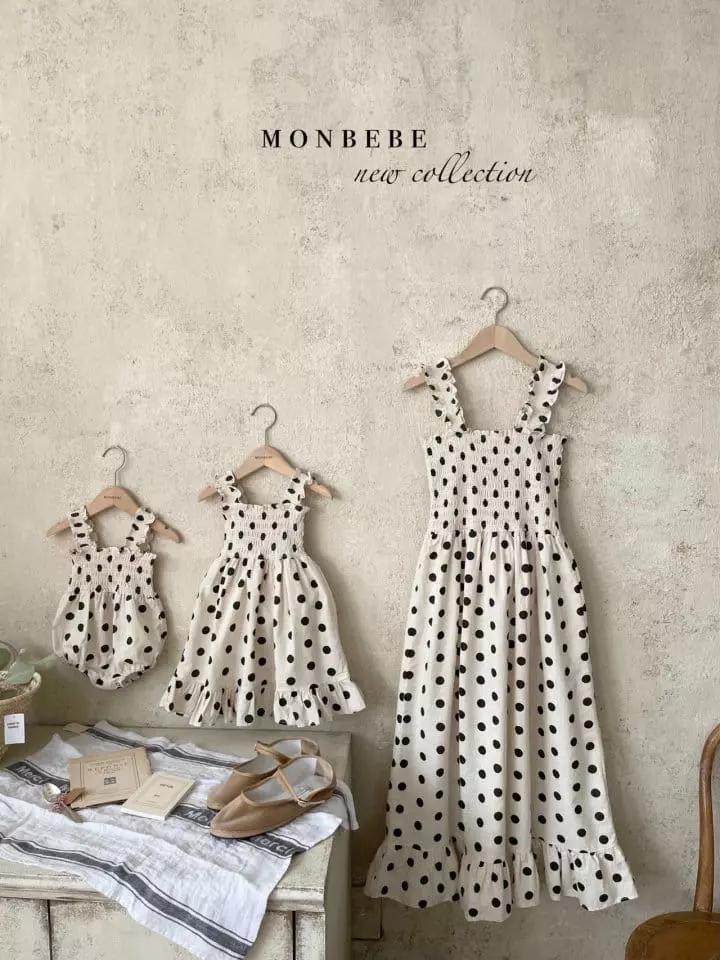 Monbebe - Korean Children Fashion - #magicofchildhood - French Dot One-piece - 2