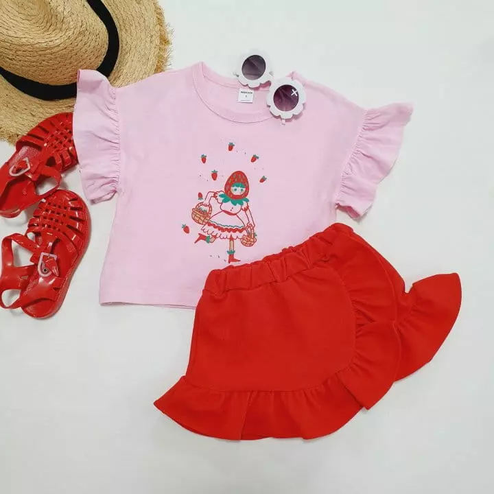 Mong Kok - Korean Children Fashion - #Kfashion4kids - Strawberry Princess Tee - 2