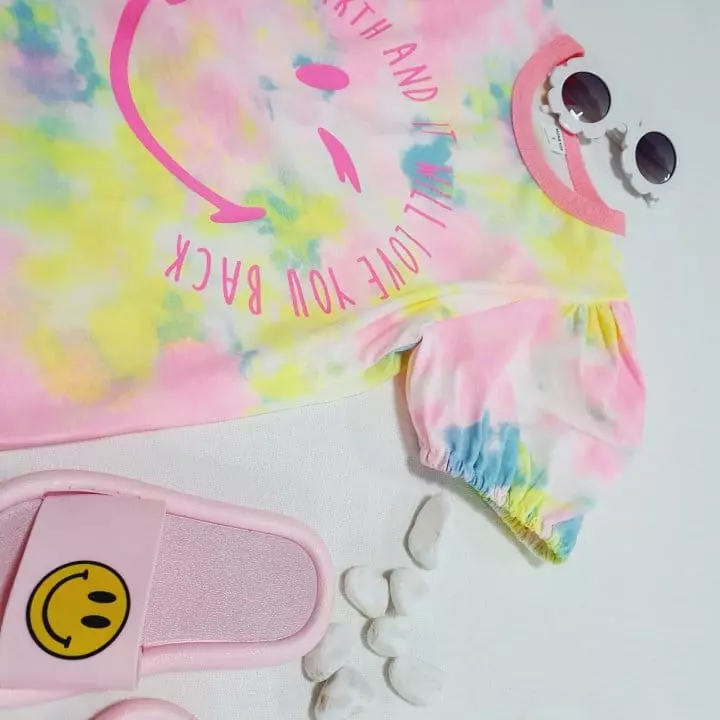 Mong Kok - Korean Children Fashion - #childofig - Water Paint Smile One-piece - 5