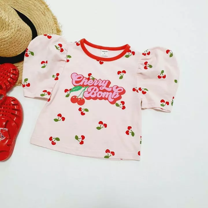 Mong Kok - Korean Children Fashion - #childofig - Mini Cherry Tee - 3