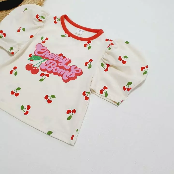 Mong Kok - Korean Children Fashion - #childofig - Mini Cherry Tee - 4