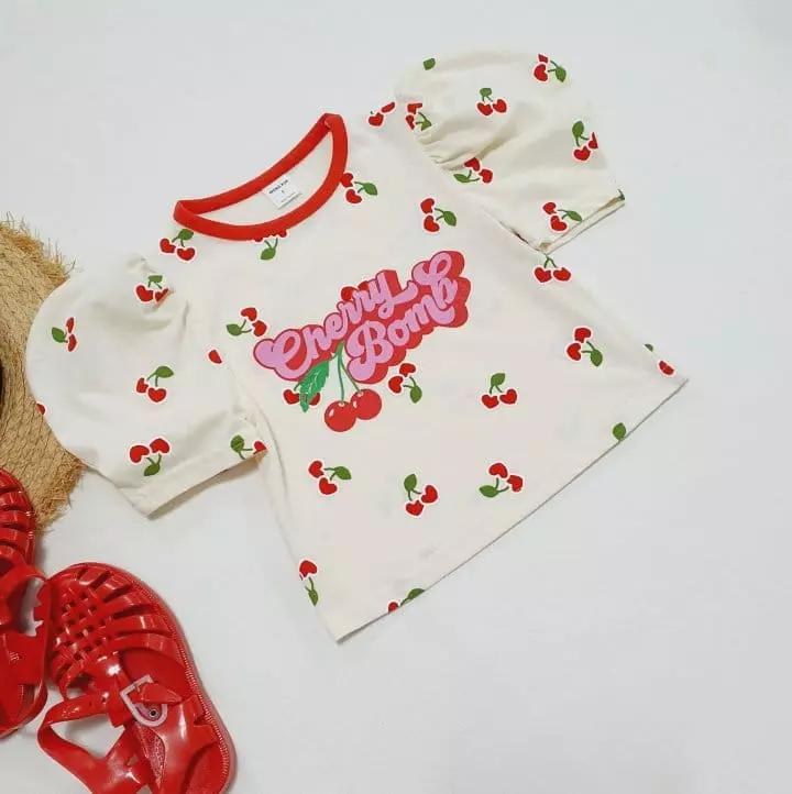 Mong Kok - Korean Children Fashion - #designkidswear - Mini Cherry Tee - 5