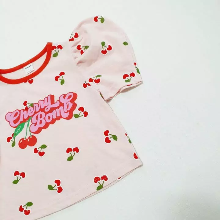 Mong Kok - Korean Children Fashion - #fashionkids - Mini Cherry Tee - 7