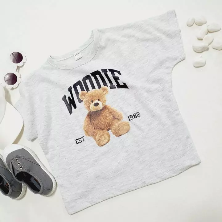 Mong Kok - Korean Children Fashion - #discoveringself - Woodie Bear Tee - 4