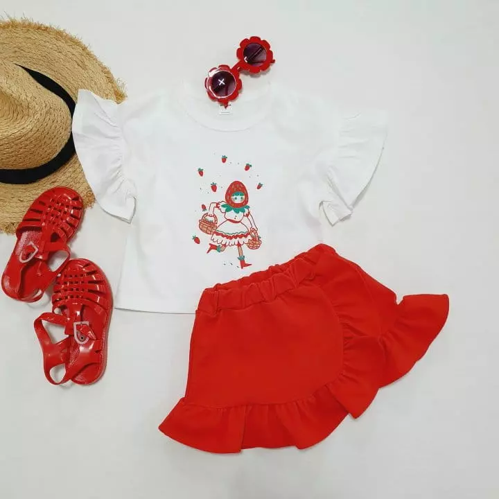 Mong Kok - Korean Children Fashion - #kidzfashiontrend - Strawberry Princess Tee