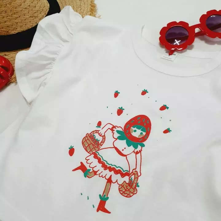Mong Kok - Korean Children Fashion - #littlefashionista - Strawberry Princess Tee - 3