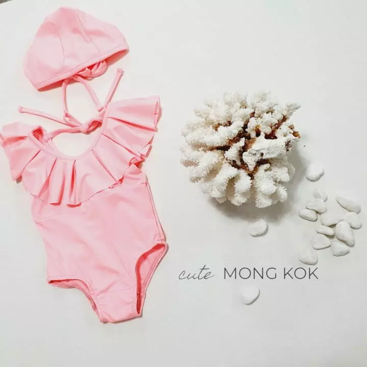 Mong Kok - Korean Children Fashion - #littlefashionista - Ruffle One-piece Swimwear