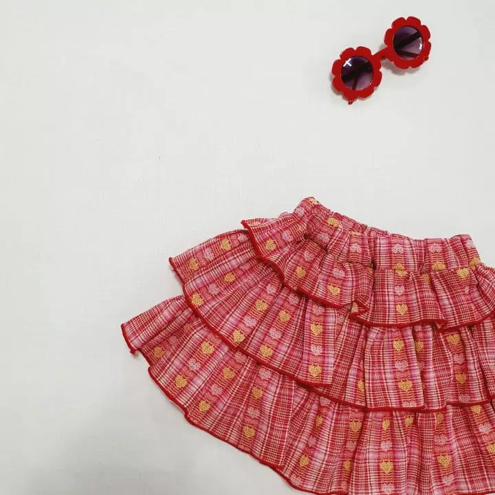 Mong Kok - Korean Children Fashion - #littlefashionista - Heart Cancan Skirt Leggings - 2