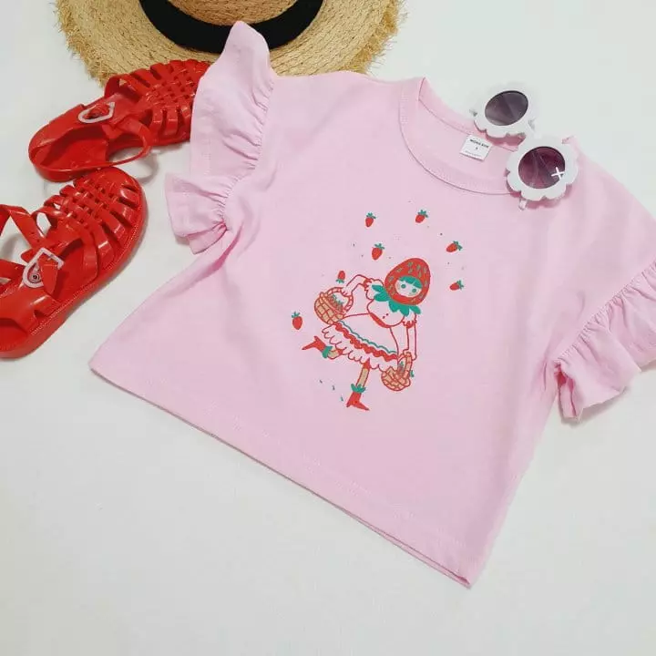Mong Kok - Korean Children Fashion - #littlefashionista - Strawberry Princess Tee - 4