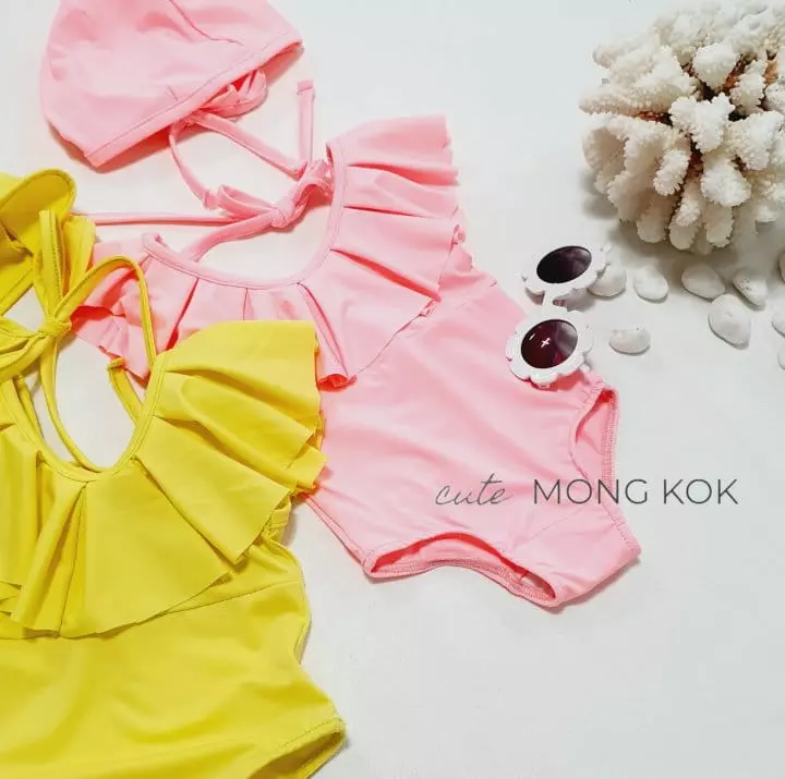 Mong Kok - Korean Children Fashion - #magicofchildhood - Ruffle One-piece Swimwear - 2