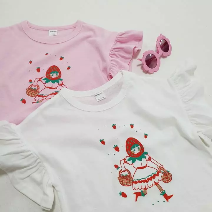 Mong Kok - Korean Children Fashion - #prettylittlegirls - Strawberry Princess Tee - 6