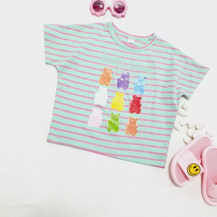 Mong Kok - Korean Children Fashion - #prettylittlegirls - Marlang Nine Bear Tee - 3