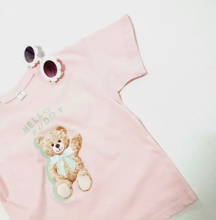 Mong Kok - Korean Children Fashion - #minifashionista - Hello Bear Tee - 4