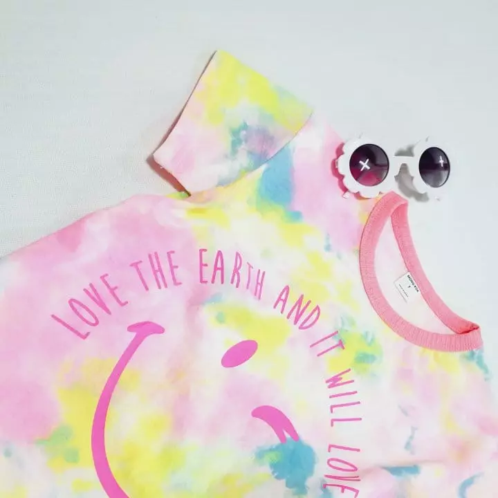 Mong Kok - Korean Children Fashion - #stylishchildhood - Water Paint Smile Tee - 3