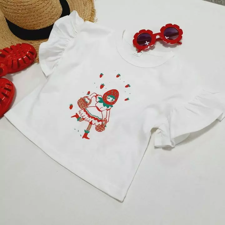Mong Kok - Korean Children Fashion - #todddlerfashion - Strawberry Princess Tee - 7