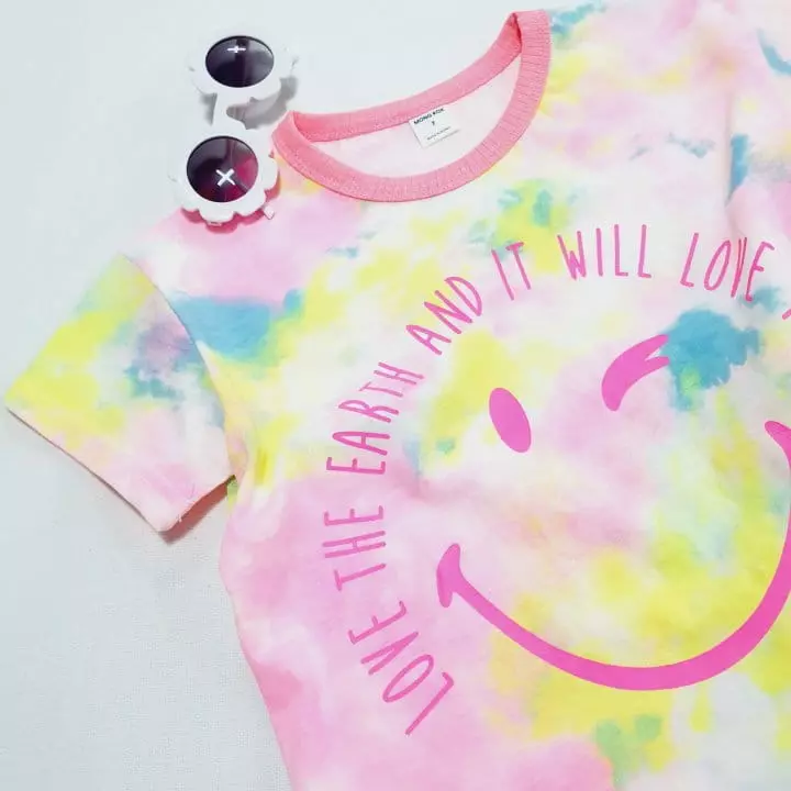 Mong Kok - Korean Children Fashion - #todddlerfashion - Water Paint Smile Tee
