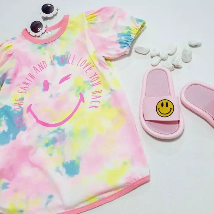 Mong Kok - Korean Children Fashion - #toddlerclothing - Water Paint Smile One-piece - 3