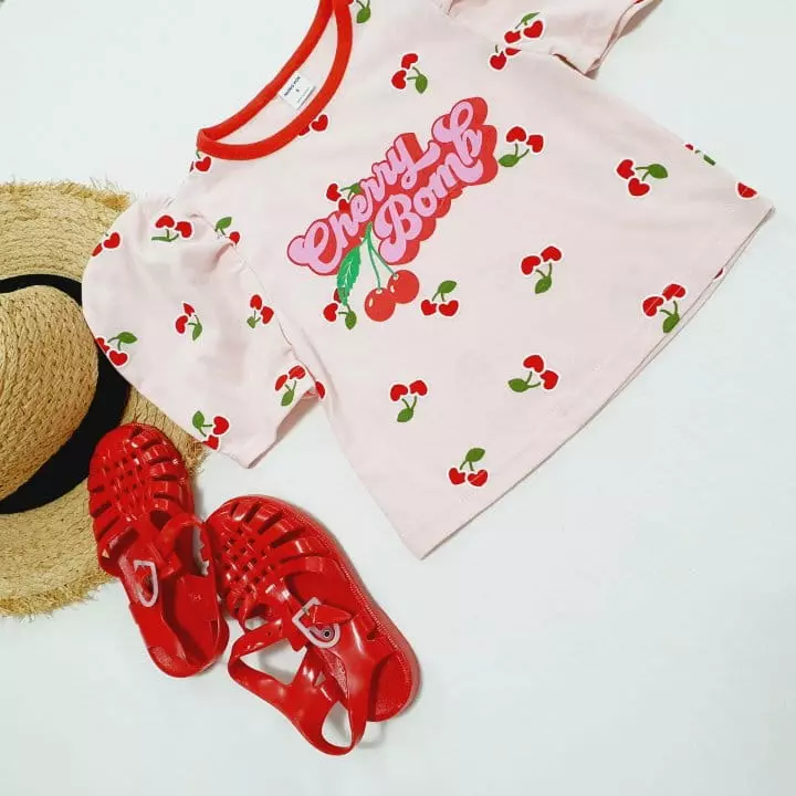 Mong Kok - Korean Children Fashion - #toddlerclothing - Mini Cherry Tee