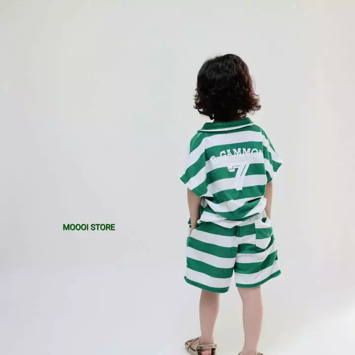 Mooi Store - Korean Children Fashion - #childofig - 7 Stripes Top Bottom Set - 2