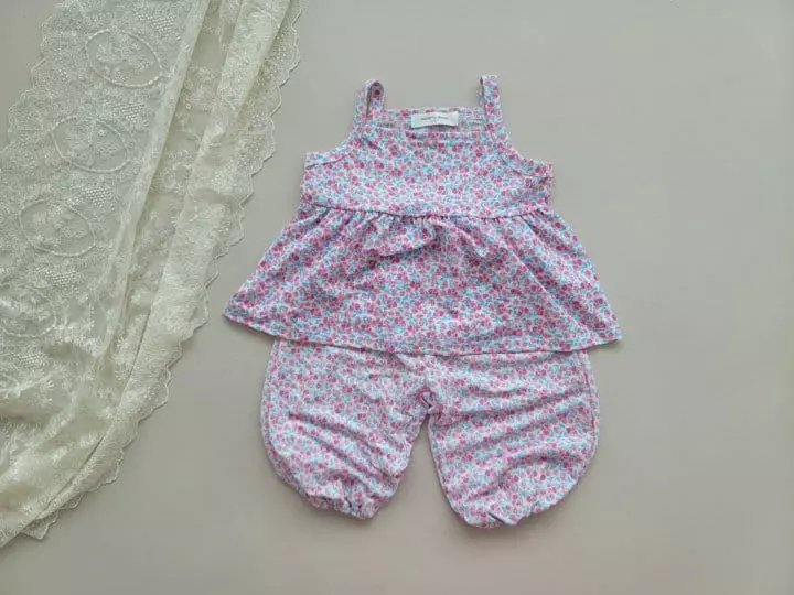 Moran - Korean Children Fashion - #minifashionista - Ice Flower Sleeveless - 2
