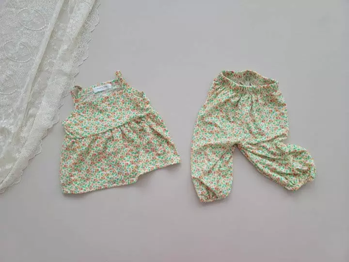 Moran - Korean Children Fashion - #toddlerclothing - Ice Flower Sleeveless - 5