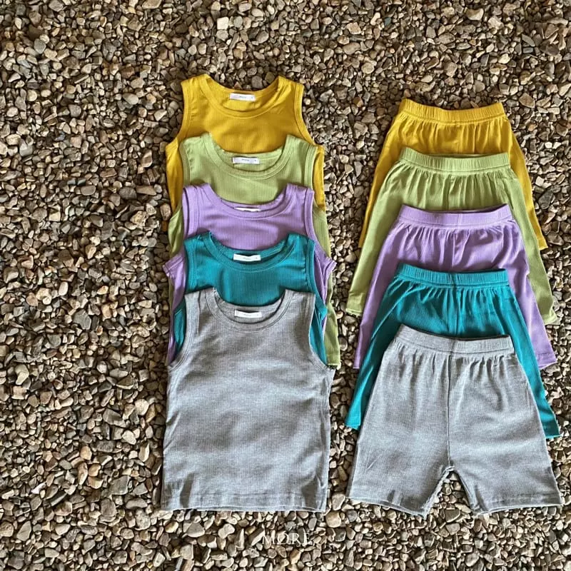 More - Korean Children Fashion - #fashionkids - Rib Top Botom Set - 5