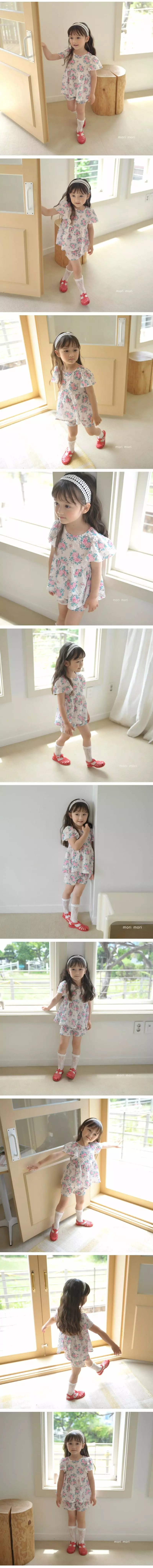 Mori Mori - Korean Children Fashion - #childrensboutique - Rose Top Bottom Set - 3