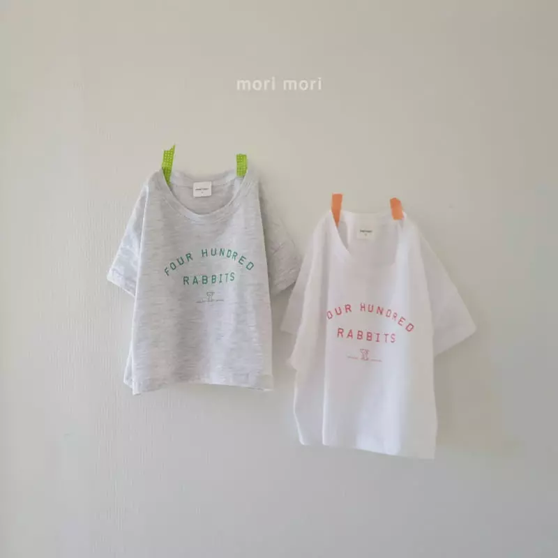 Mori Mori - Korean Children Fashion - #littlefashionista - Rabbit Crop Tee