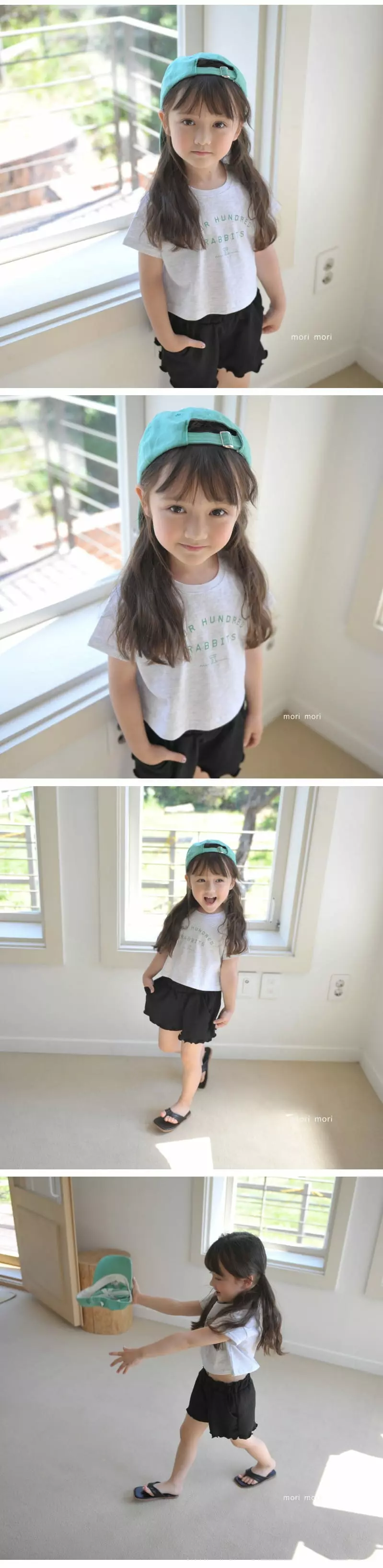Mori Mori - Korean Children Fashion - #minifashionista - Rabbit Crop Tee - 3