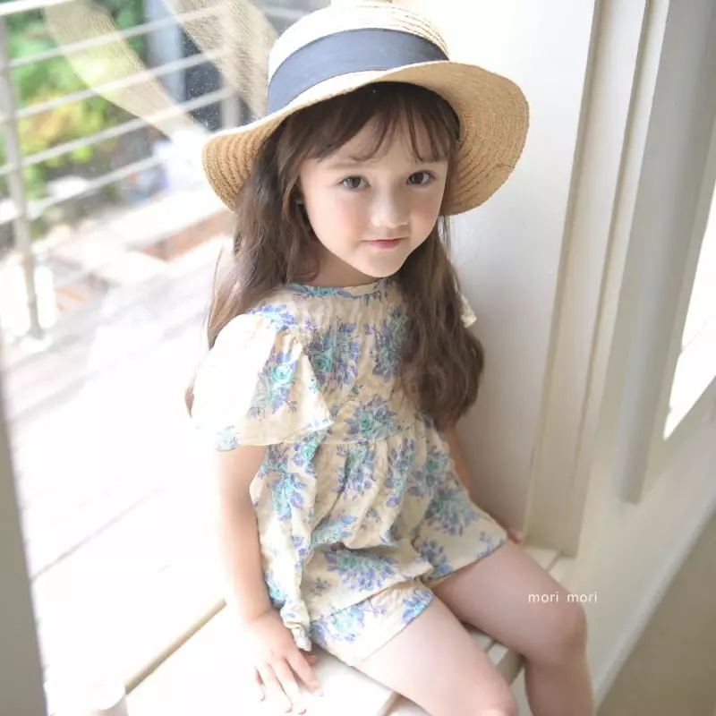 Mori Mori - Korean Children Fashion - #stylishchildhood - Rose Top Bottom Set