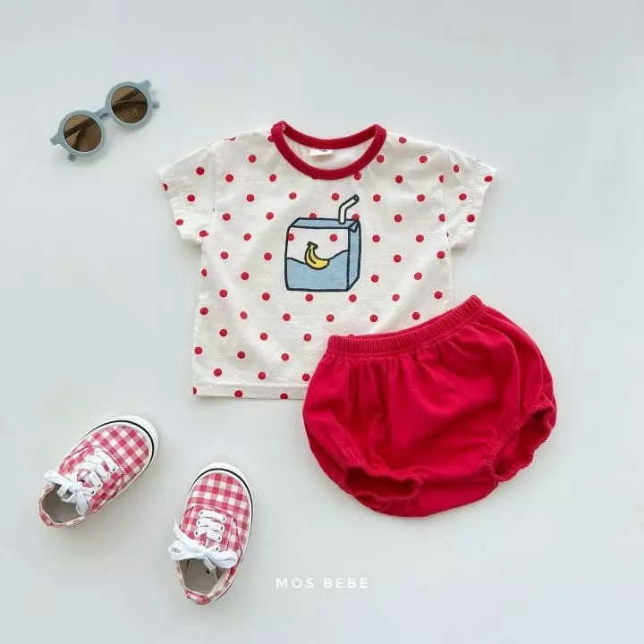 Mos Bebe - Korean Baby Fashion - #babyboutique - Juice Top Bottom SEt  - 2