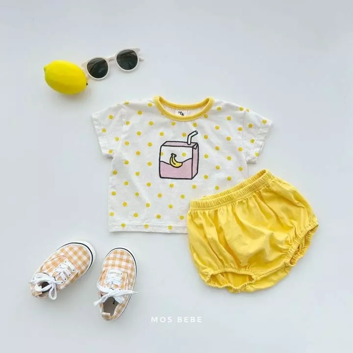 Mos Bebe - Korean Baby Fashion - #babyboutique - Juice Top Bottom SEt  - 4