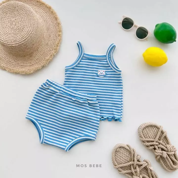 Mos Bebe - Korean Baby Fashion - #babyboutiqueclothing - Space Top Bottom Set - 2