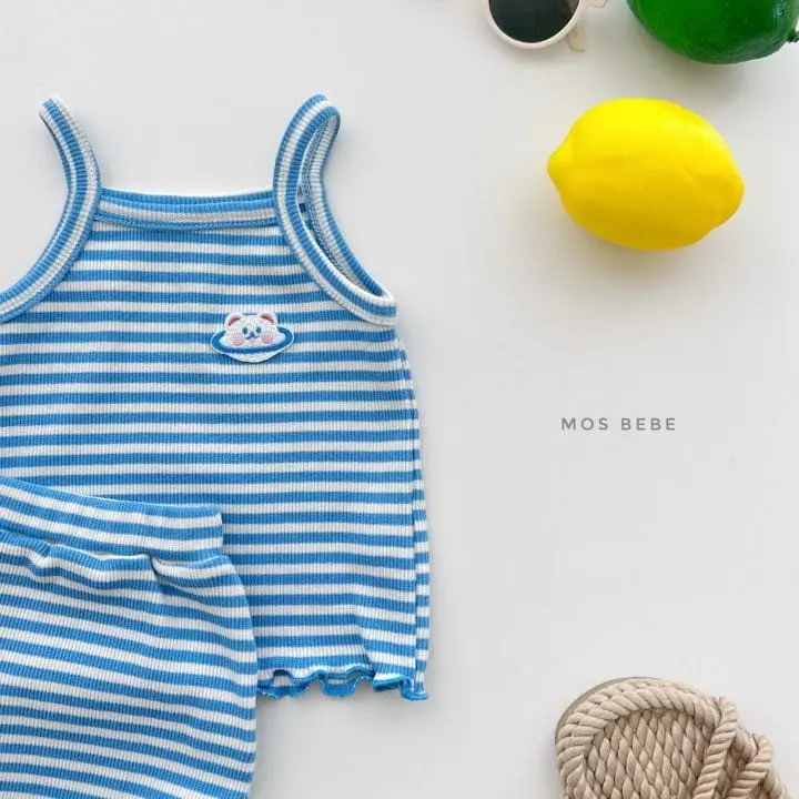Mos Bebe - Korean Baby Fashion - #babyclothing - Space Top Bottom Set - 3