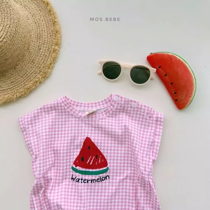 Mos Bebe - Korean Baby Fashion - #babyfashion - Watermelon Bodysuit - 5