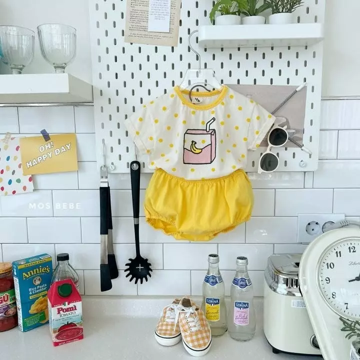 Mos Bebe - Korean Baby Fashion - #babyfever - Juice Top Bottom SEt  - 7