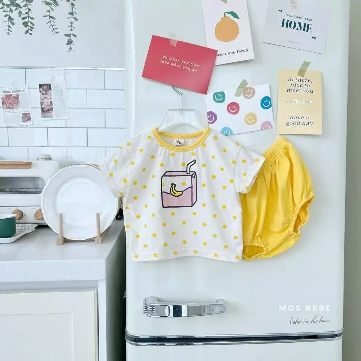 Mos Bebe - Korean Baby Fashion - #babylifestyle - Juice Top Bottom SEt  - 9