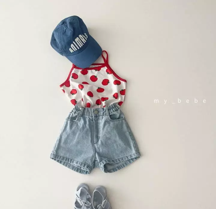 My Bebe - Korean Children Fashion - #childofig - Tomato Top Bottom Set - 10