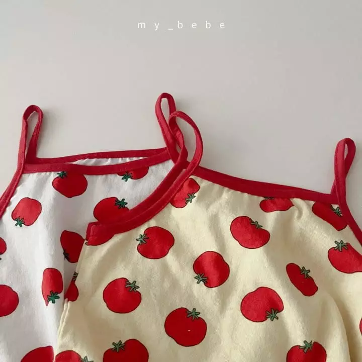 My Bebe - Korean Children Fashion - #childrensboutique - Tomato Top Bottom Set - 11