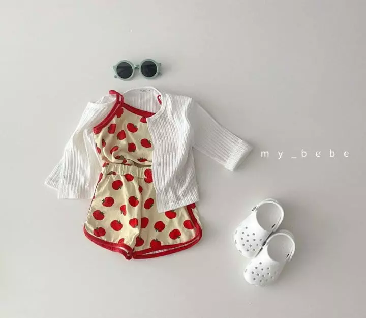 My Bebe - Korean Children Fashion - #kidsstore - Tomato Top Bottom Set - 2