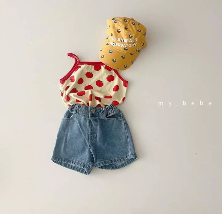 My Bebe - Korean Children Fashion - #magicofchildhood - Tomato Top Bottom Set - 6